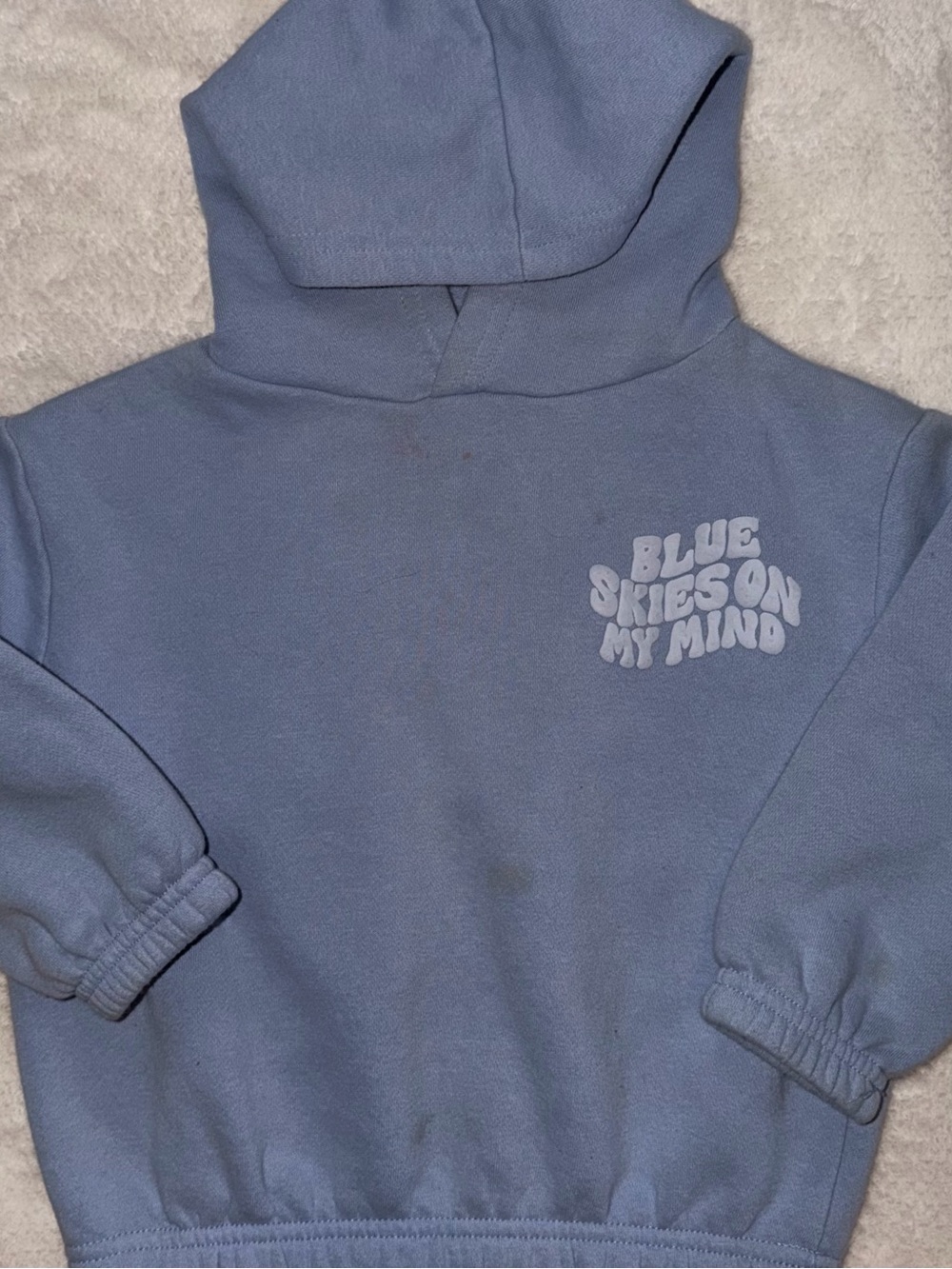 Blue Cotton On Kids 'Blue Skies On My Mind' Graphic Hoodie